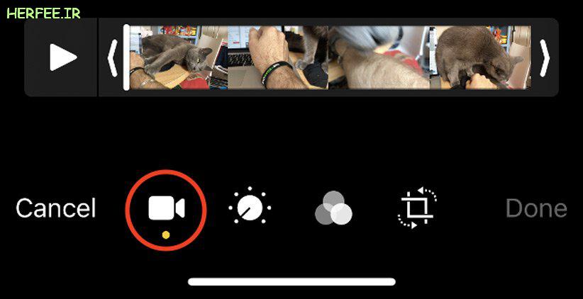 چگونگی برش فیلم در آیفون یا آیپد